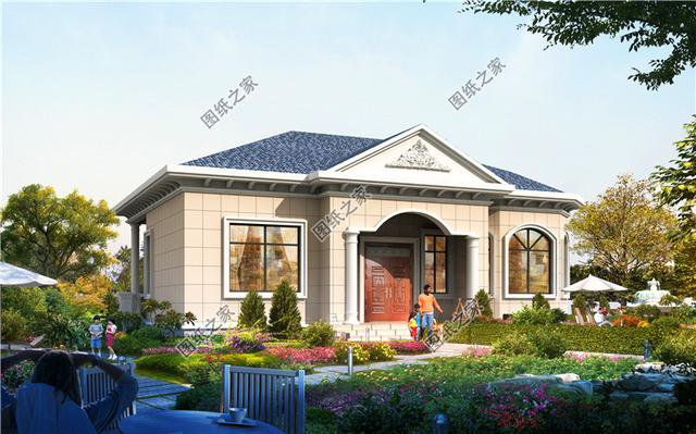 農(nóng)村一層自建房設(shè)計(jì)圖，10萬左右就能建，養(yǎng)老別墅就該這么建