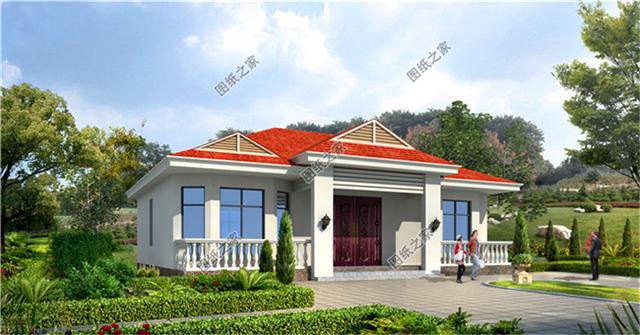 農(nóng)村一層自建房設(shè)計(jì)圖，10萬左右就能建，養(yǎng)老別墅就該這么建