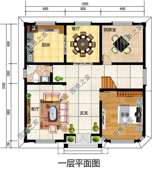 農(nóng)村20萬二層樓房圖片戶型圖，造價(jià)經(jīng)濟(jì)住著舒適，第三套最襯我心意