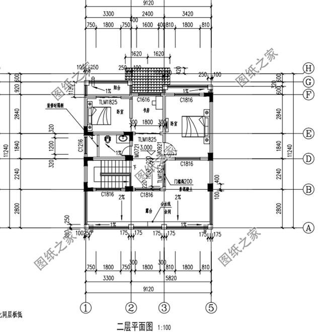 兩層90平自建房設(shè)計圖，戶型雖小，但是給我省不少錢了