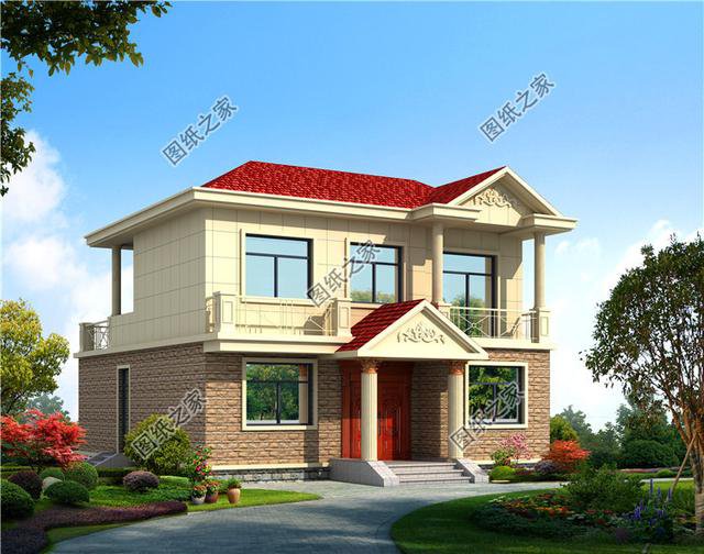 兩層90平自建房設(shè)計圖，戶型雖小，但是給我省不少錢了