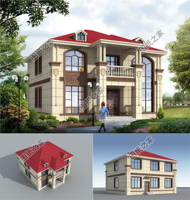 二層歐式別墅效果圖，實力與顏值并肩，喜歡不要再觀望