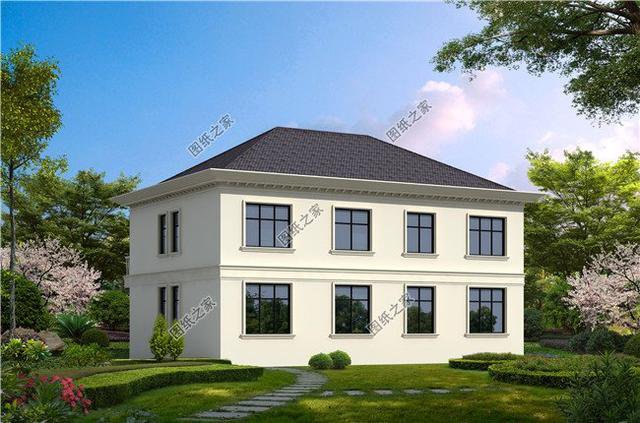 農(nóng)村自建170平二層別墅設(shè)計(jì)圖，精致美觀，建成效果好到?jīng)]朋友