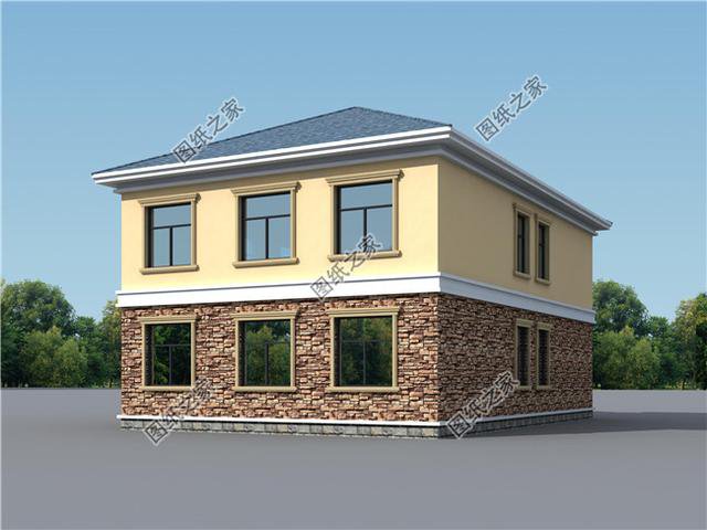 帶洗衣房的農(nóng)村二層樓房圖，性價(jià)比高不說(shuō)，父母孩子都喜歡的戶型