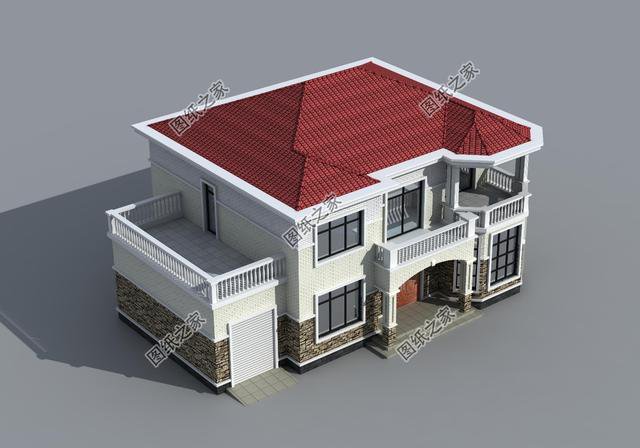 帶洗衣房的農(nóng)村二層樓房圖，性價(jià)比高不說(shuō)，父母孩子都喜歡的戶型