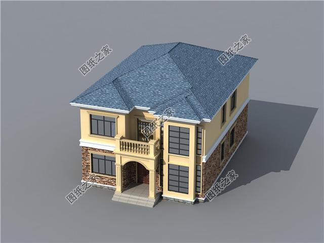 帶洗衣房的農(nóng)村二層樓房圖，性價(jià)比高不說(shuō)，父母孩子都喜歡的戶型