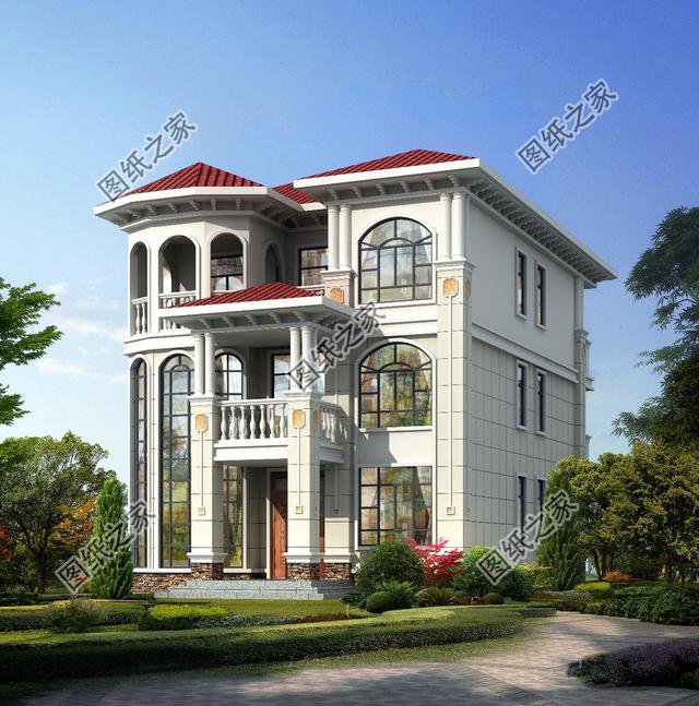 六款農(nóng)村自建三層樓效果圖，都是精品，別人想不羨慕你都難呢！