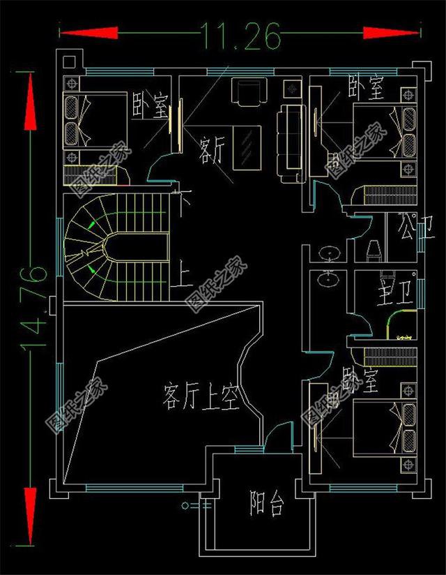 農(nóng)村別墅設(shè)計150平四層圖，大氣優(yōu)雅布局精致，值得一建
