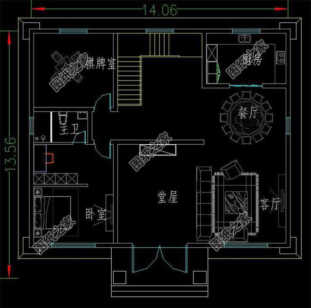 適合老家建的三十萬左右二層樓房圖，配色清新雅致，來看看
