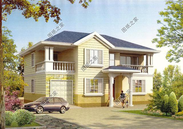 帶車庫的農(nóng)村建房圖片，農(nóng)村建房車庫必須有，實(shí)用大氣