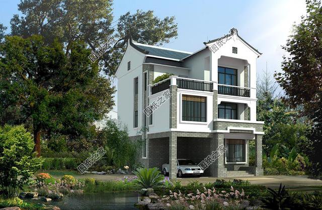 帶車庫的農(nóng)村建房圖片，農(nóng)村建房車庫必須有，實(shí)用大氣