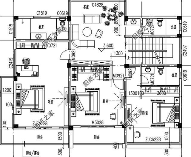 150平米左右二層別墅設(shè)計圖，農(nóng)村別墅這樣建，城市樓房一樣好看