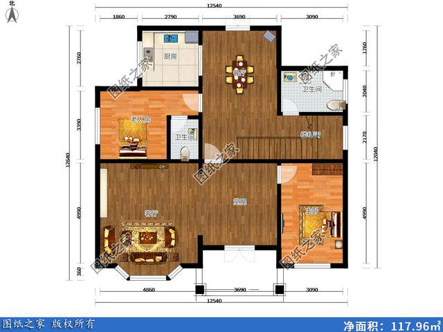 150平米左右二層別墅設(shè)計圖，農(nóng)村別墅這樣建，城市樓房一樣好看