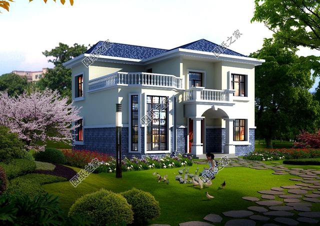 150平米左右二層別墅設(shè)計圖，農(nóng)村別墅這樣建，城市樓房一樣好看