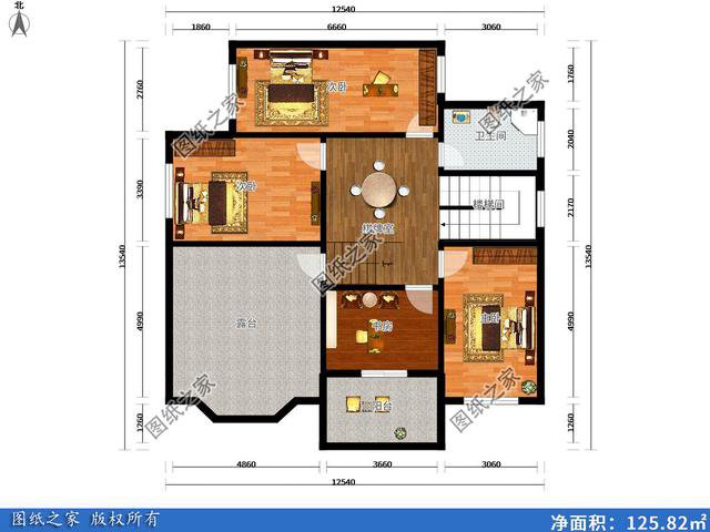 150平米左右二層別墅設(shè)計圖，農(nóng)村別墅這樣建，城市樓房一樣好看