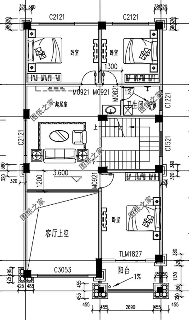 歐式風格三層小洋樓外觀圖，外觀很漂亮，符合農(nóng)村住宅的設(shè)計