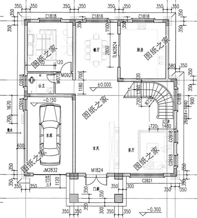 歐式風格三層小洋樓外觀圖，外觀很漂亮，符合農(nóng)村住宅的設(shè)計