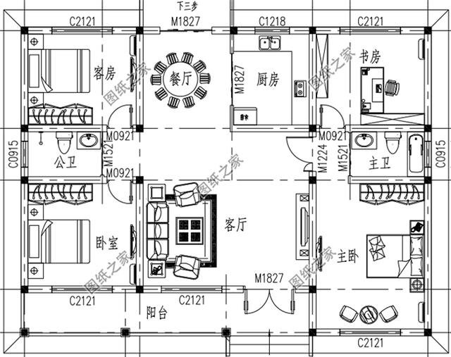 145平方房子設(shè)計(jì)圖片，簡(jiǎn)潔大方，一家人住其樂融融