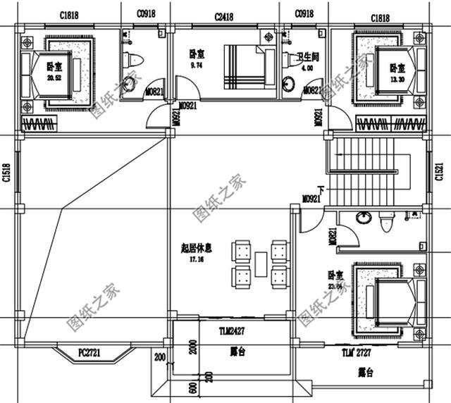 農村二層別墅最佳設計圖，我也好想住進這樣的房子里面