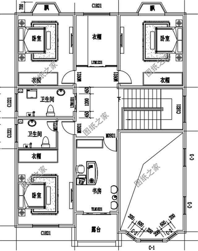 農村二層別墅最佳設計圖，我也好想住進這樣的房子里面