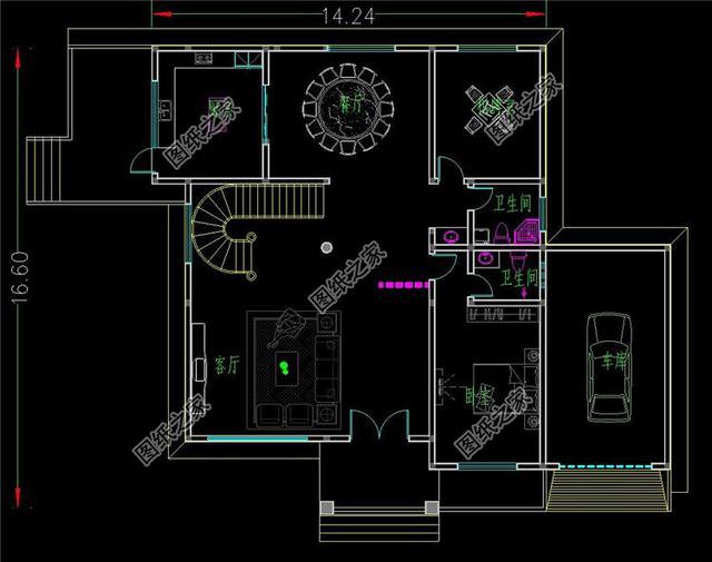 三層復(fù)式別墅戶型圖，農(nóng)村經(jīng)典戶型，全家老小都喜歡