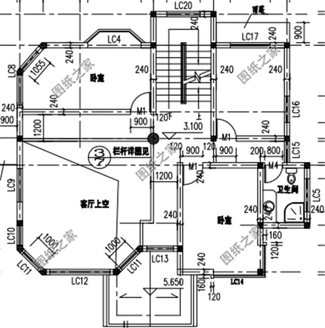 三層復(fù)式別墅戶型圖，農(nóng)村經(jīng)典戶型，全家老小都喜歡
