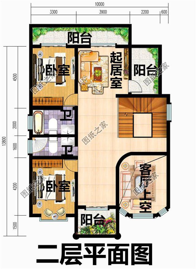 農(nóng)村二層半樓房圖片設計圖，建一棟這樣的二層半別墅，村里人都夸獎