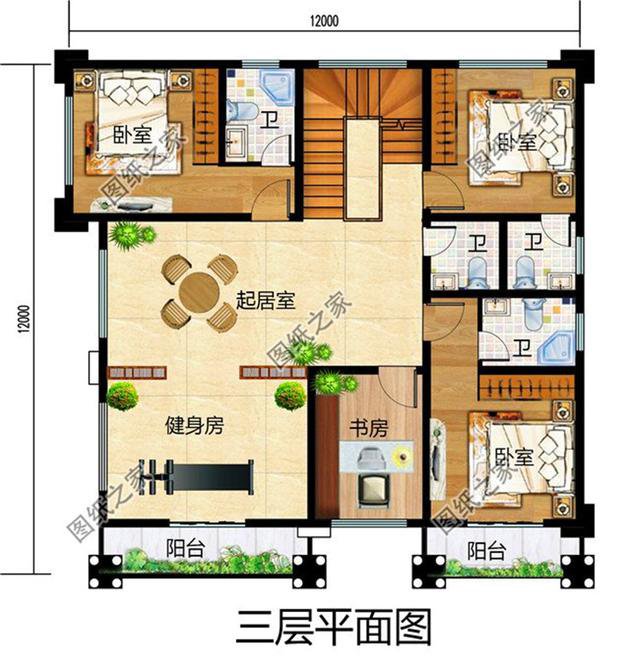 農(nóng)村三層半普通樓房外觀設(shè)計(jì)圖，農(nóng)村建房子的首選，我最喜歡第三套