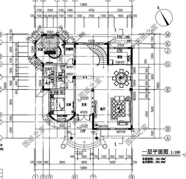 占地150平米三層樓房設(shè)計(jì)圖，外觀時尚又大氣，這三款戶型供你選擇
