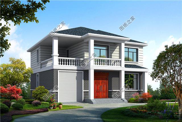 二層別墅140平米農(nóng)村自建房設(shè)計(jì)圖，外觀好看，功能齊全，看上哪款建哪款