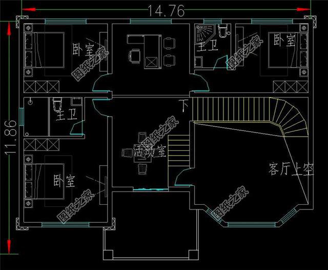 農(nóng)村帶地下室二層樓房設(shè)計(jì)圖，非常上檔次，一點(diǎn)不輸給高層