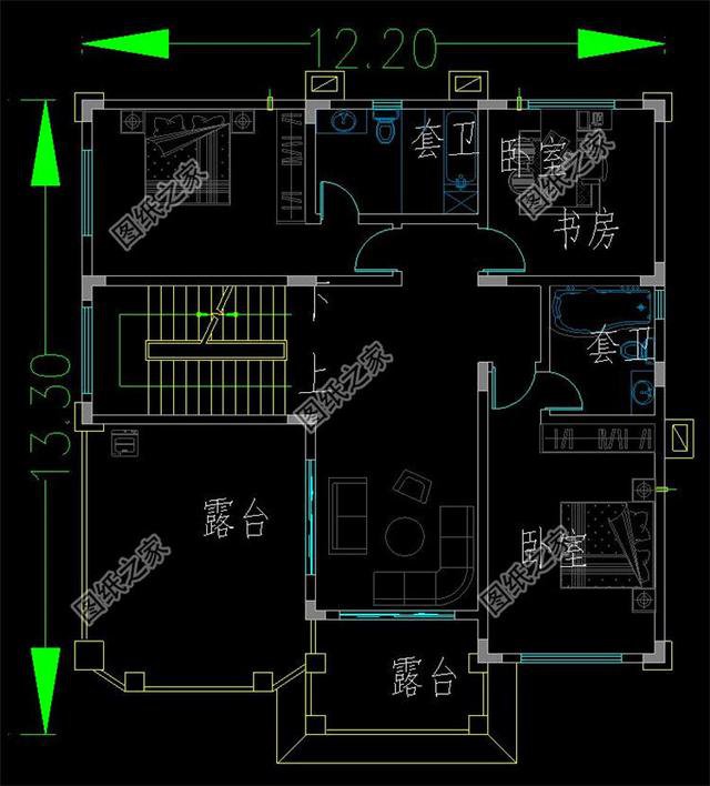 三層自建樓房帶地下室設(shè)計圖，造價不高，建一棟在村里相當(dāng)氣派
