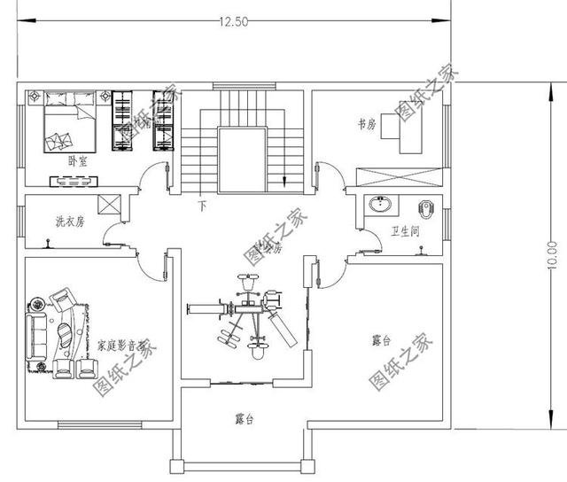 三層自建樓房帶地下室設(shè)計圖，造價不高，建一棟在村里相當(dāng)氣派
