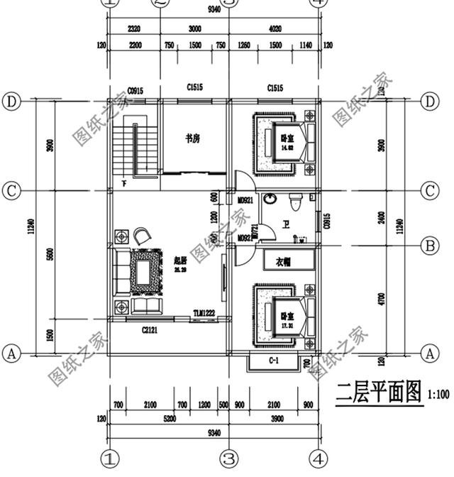 占地100平二層房屋設(shè)計(jì)圖，占地雖小，但是住著舒適又安心