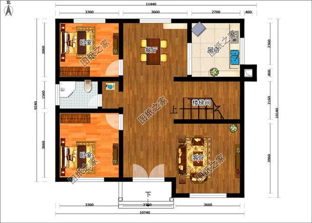 占地100平二層房屋設(shè)計(jì)圖，占地雖小，但是住著舒適又安心