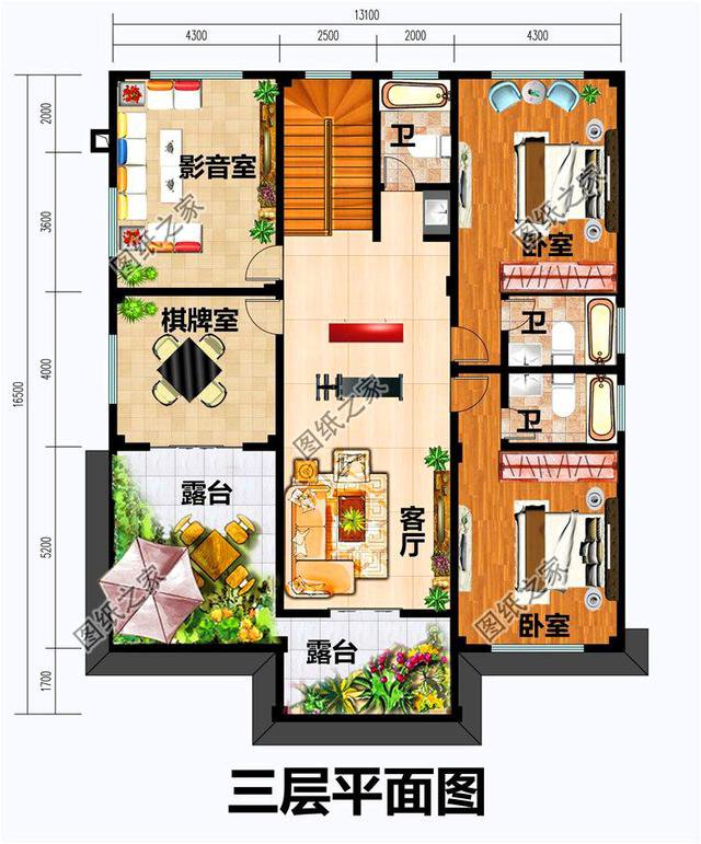 強烈推薦三款三層中式別墅效果圖，超贊的中式小洋樓千萬不要錯過了