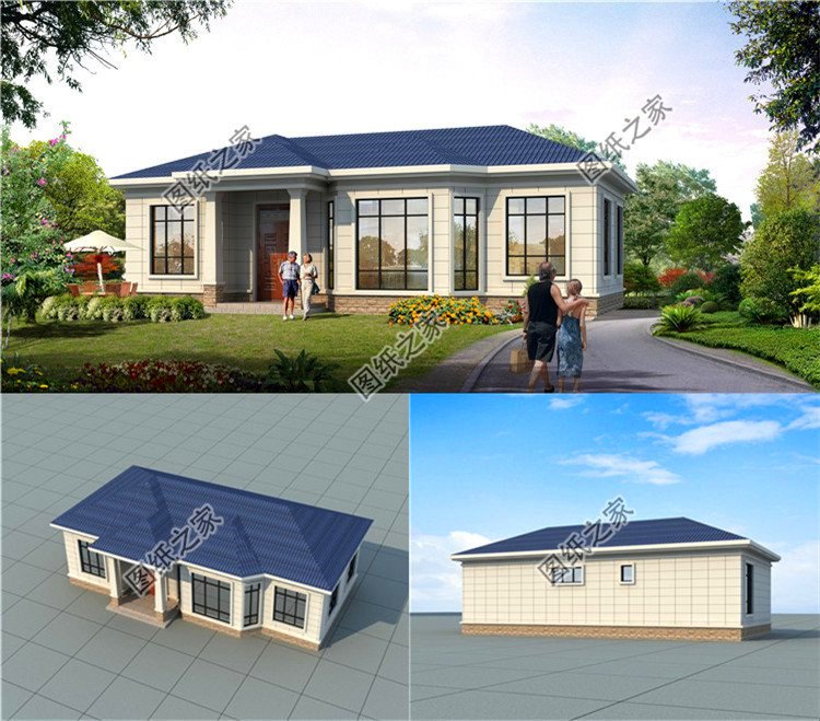 120平米一層平房設(shè)計(jì)圖，簡單舒適又省錢，剛好適合養(yǎng)老居住