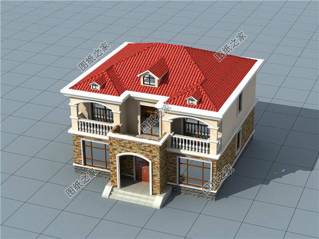 農(nóng)村三間兩層間戶型圖，看了這么多三層別墅，還是覺得這三款更精致