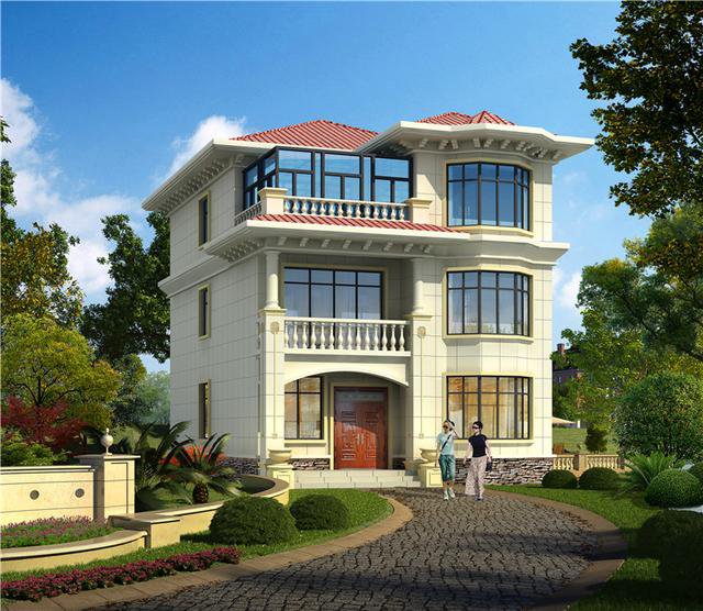 現(xiàn)代獨(dú)棟三層別墅設(shè)計(jì)圖，年輕人的最愛，建好絕對(duì)滿意