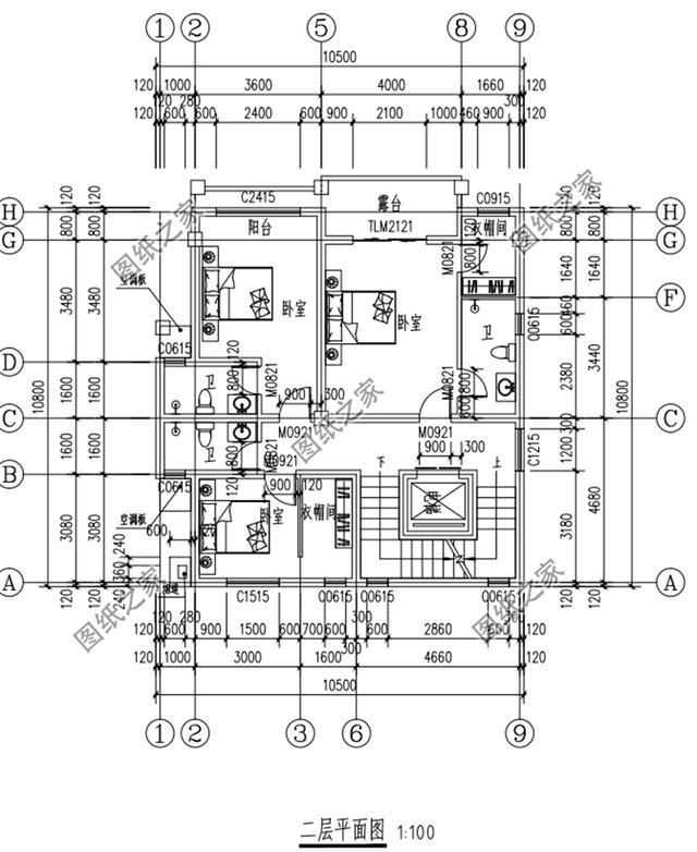 農(nóng)村三層半自建房設(shè)計(jì)圖紙，戶(hù)型大氣房間多，大家庭朋友可以參考