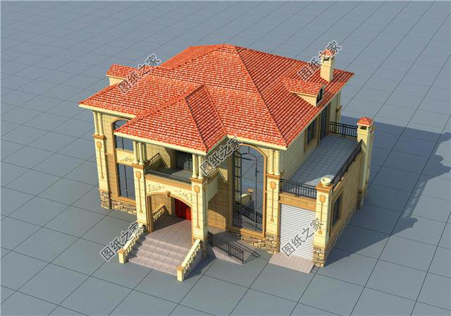 三款帶車庫二層樓房設(shè)計(jì)圖，造價(jià)不超過30萬，這房子你喜歡嗎