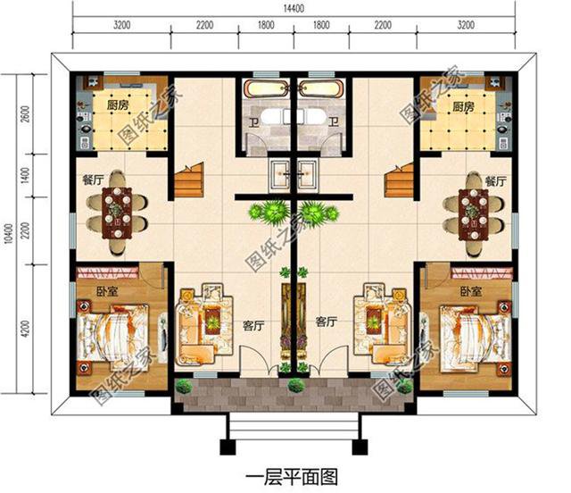 兄弟三層雙拼別墅設計圖，哥倆在村里建上一棟那是相當厲害了