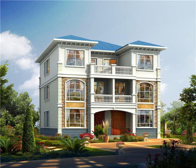 兄弟三層雙拼別墅設計圖，哥倆在村里建上一棟那是相當厲害了