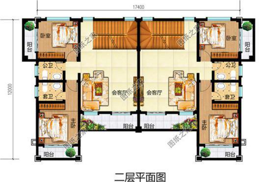 兄弟三層雙拼別墅設計圖，哥倆在村里建上一棟那是相當厲害了