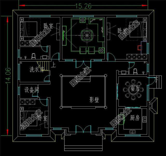 農(nóng)村四合院別墅設(shè)計(jì)圖，建房戶型千千萬，唯有四合院最合適