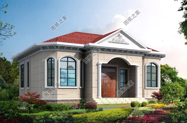 125平一層自建房外觀圖，給父母一個(gè)家，真情實(shí)感的愛(ài)了