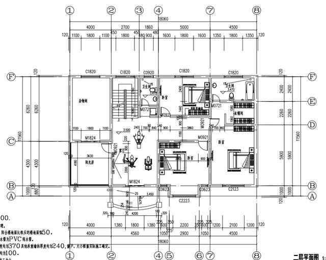 適合農村自建的150平到180平帶車庫的二層樓，漂亮功能多，收藏不吃虧