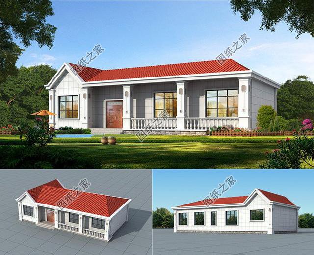 三款帶兩個衛(wèi)生間的一層養(yǎng)老房，居住使用感佳，越看越好看