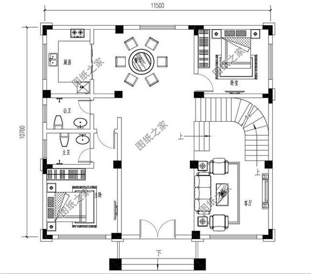 新農(nóng)村建設(shè)的帶涼亭的三層別墅，造價低款式美，誰看了不心動呢！
