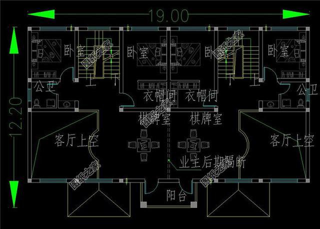 一戶占地100平米左右的連戶雙拼別墅，感情好的兄弟都開始入手了